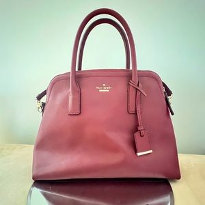 Kate Spade Burgundy Dome Satchel
